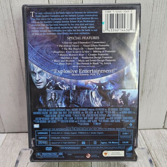 Underworld : Evolution DVD 2006 - Widescreen Special Edition - Picture 4 of 5